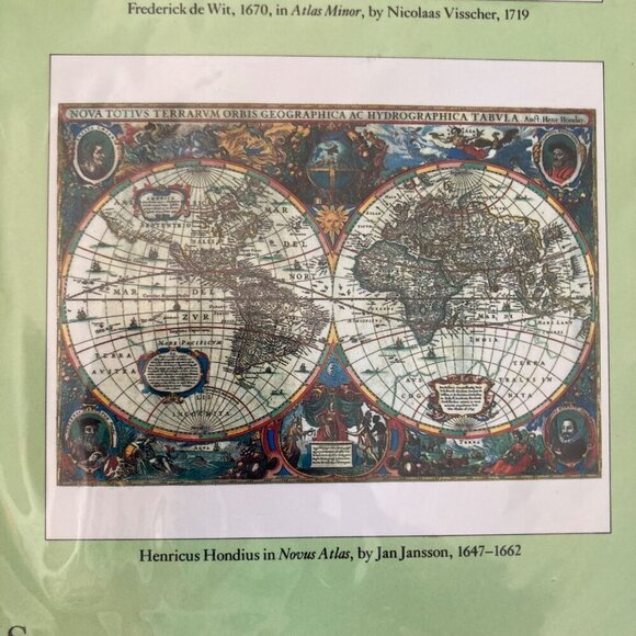 Masters Of Cartography Print Portfolio Pomegranate Publications 13x15 World Maps - Picture 13 of 15